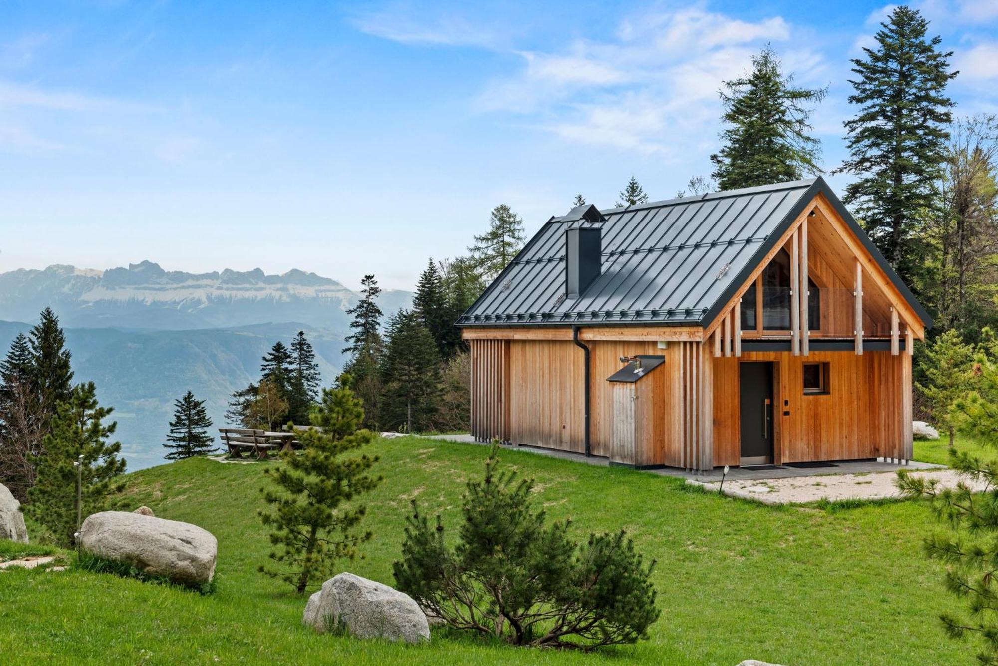 New Opening "Sissi Chalets" - Unique Luxury Hideaway With Mountain View & Sauna Mendola Buitenkant foto